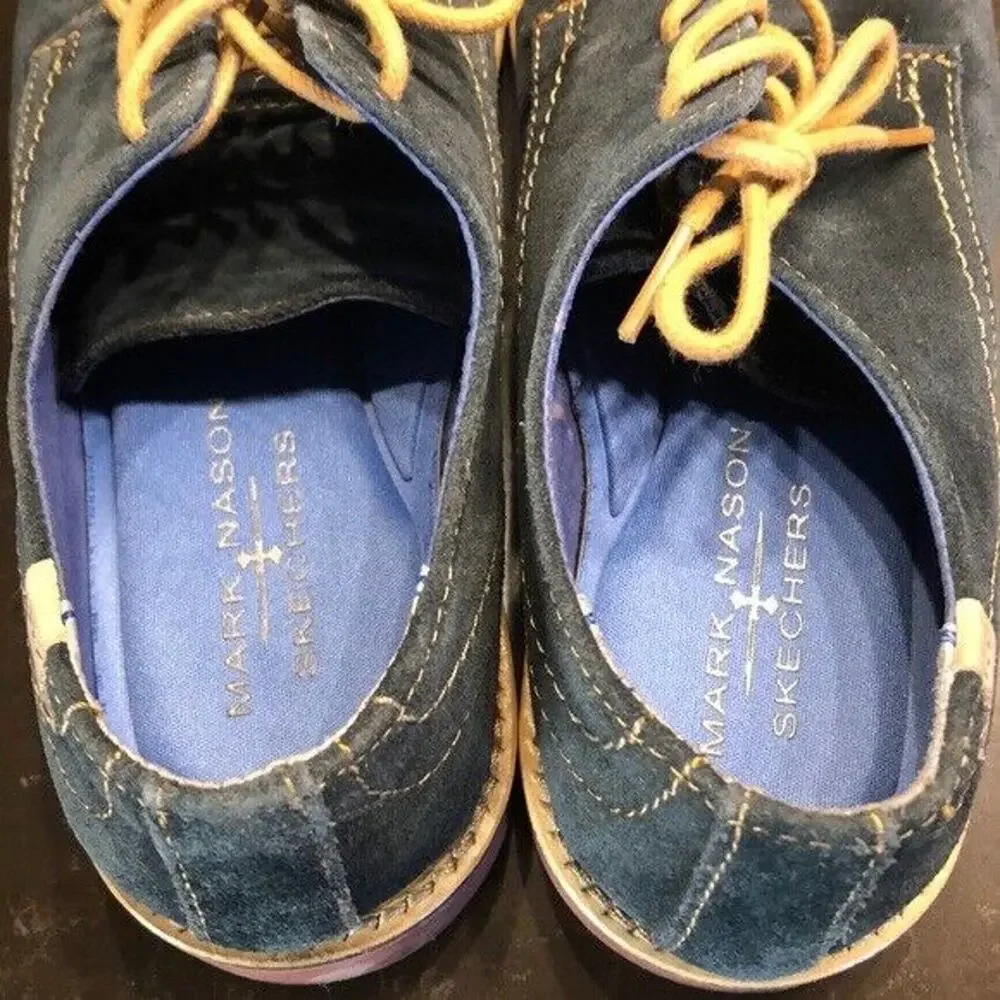 Mark Nason x Skechers cornflower‎ Blue Suede lace-up Men’s Size 8
